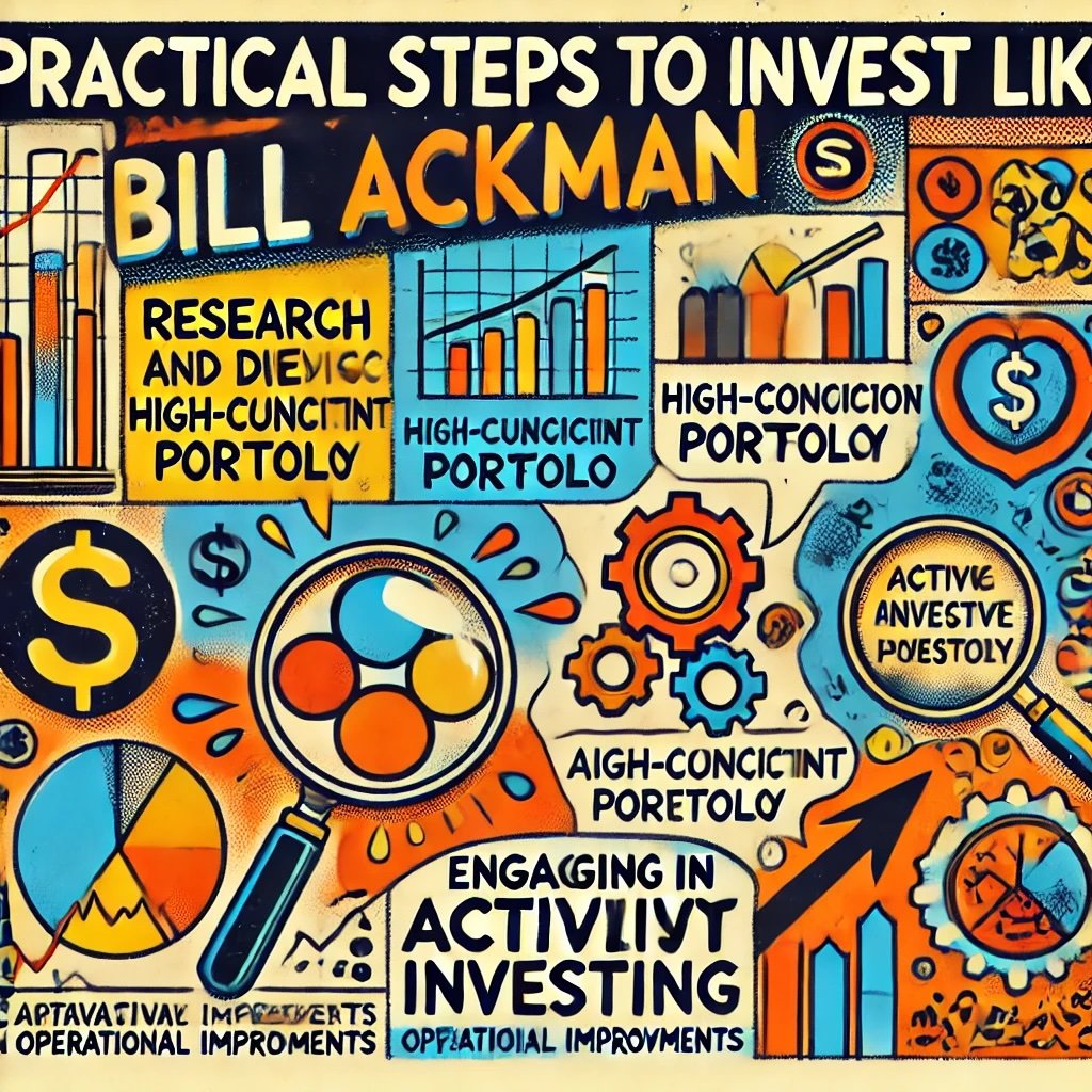 Practical Steps to Invest Like Bill Ackman highlight key steps such as research, building a high-conviction portfolio, and engaging in activist investing