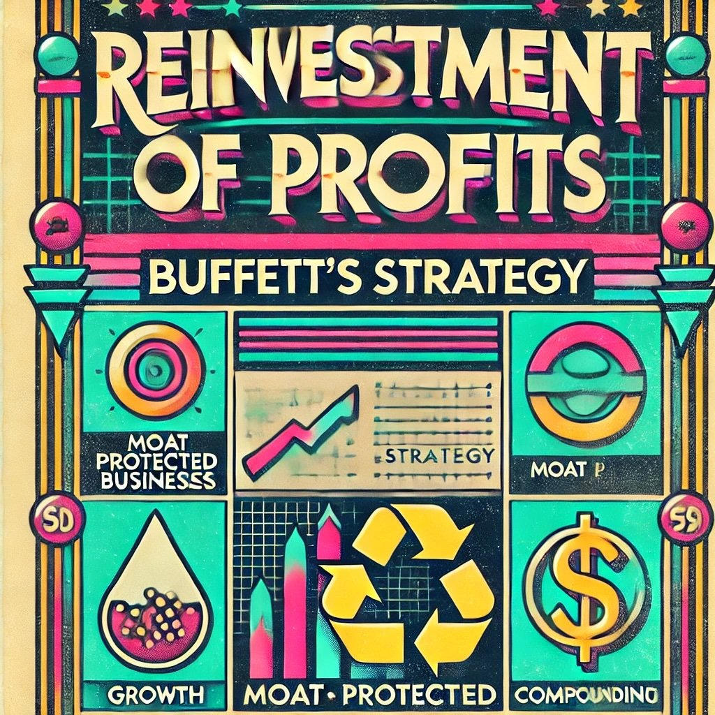 Reinvestment of Profits: Buffett's Strategy captures the essence of Buffett's approach to reinvesting profits from moat-protected businesses to achieve long-term success