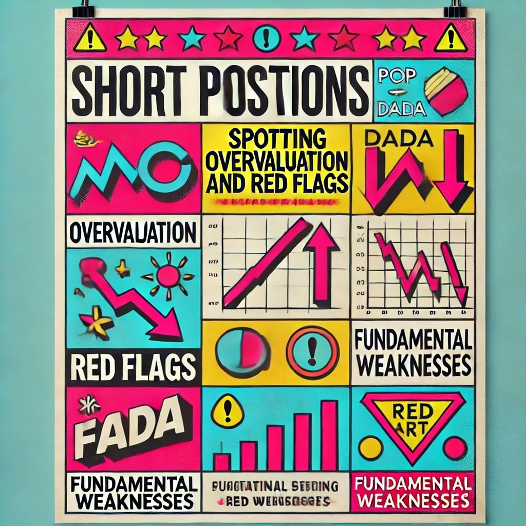 Short Positions Spotting Overvaluation and Red Flags highlights key concepts like overvaluation, red flags, and fundamental weaknesses