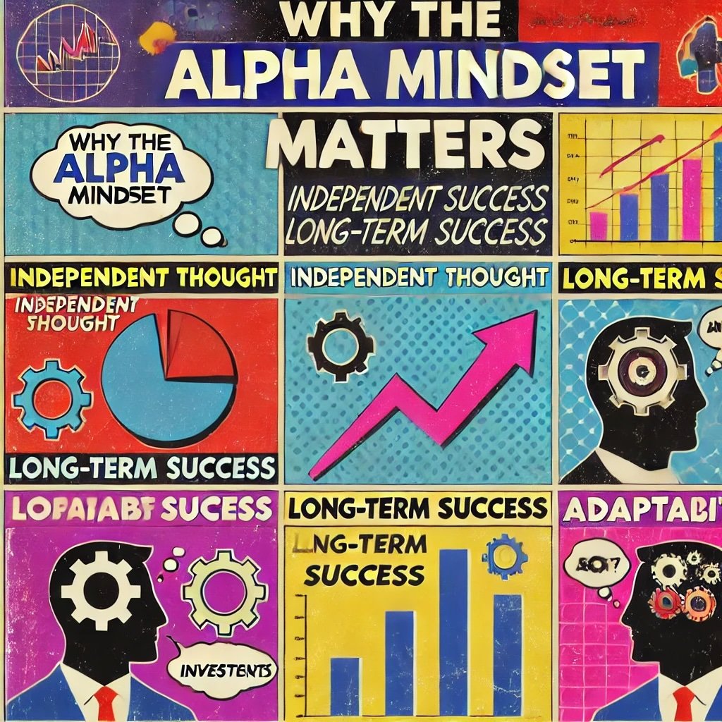 the Alpha Mindset emphasize key takeaways like Independent Thought, Long-Term Success, and Adaptability