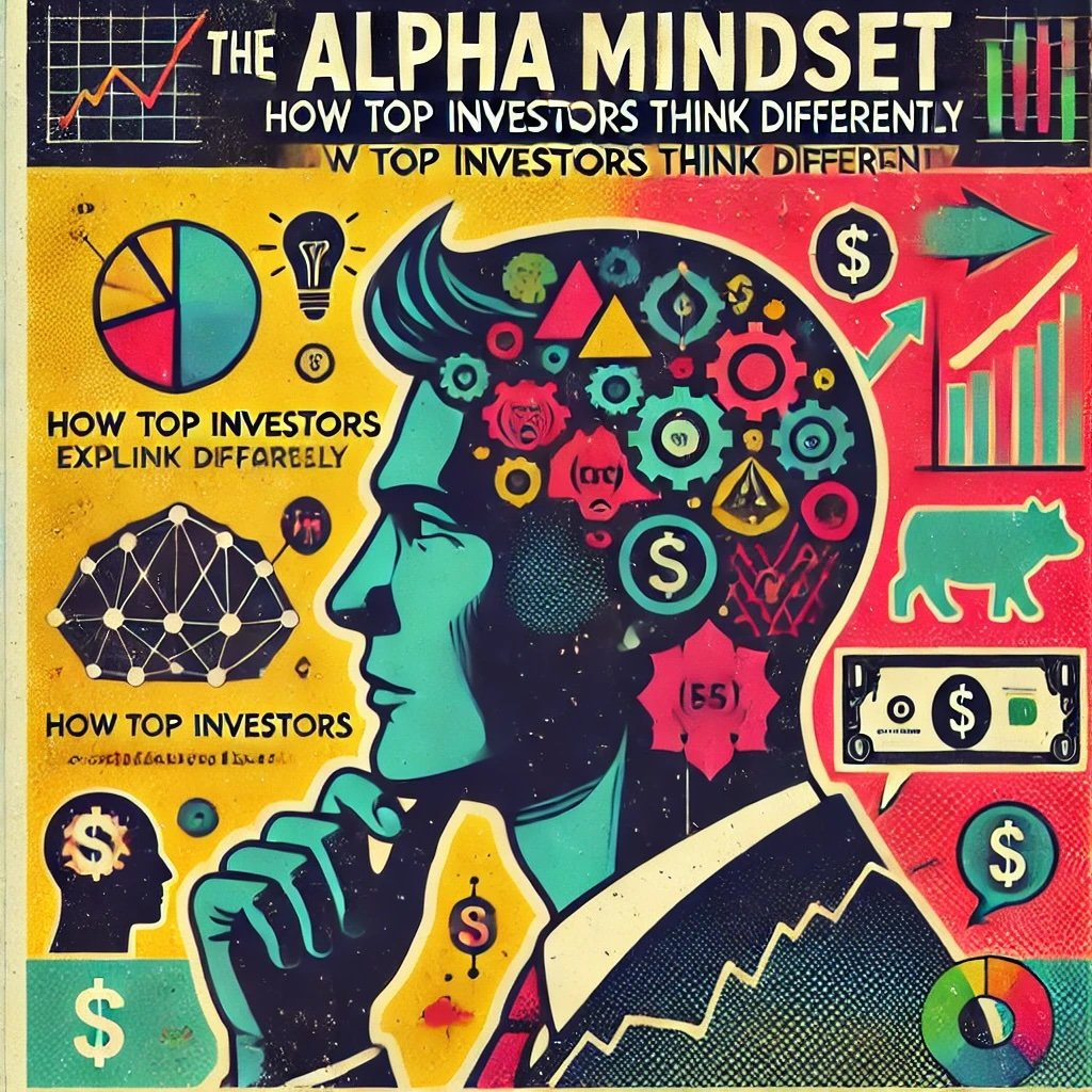 The Alpha Mindset Explained How Top Investors Think Differently capture the strategic, thoughtful energy of top investors representing focused investment strategies