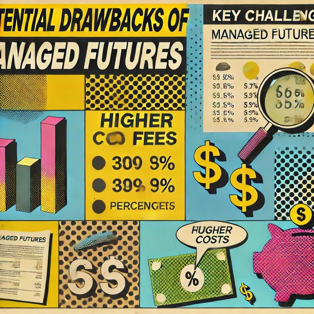 the potential drawbacks of managed futures, highlighting challenges like higher fees and management costs