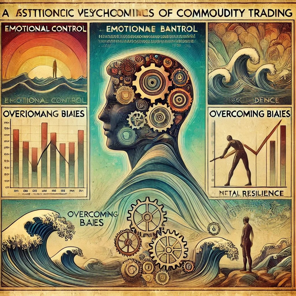 the psychological aspects of commodity trading, incorporating elements like emotional control, confidence, overcoming biases, and mental resilience