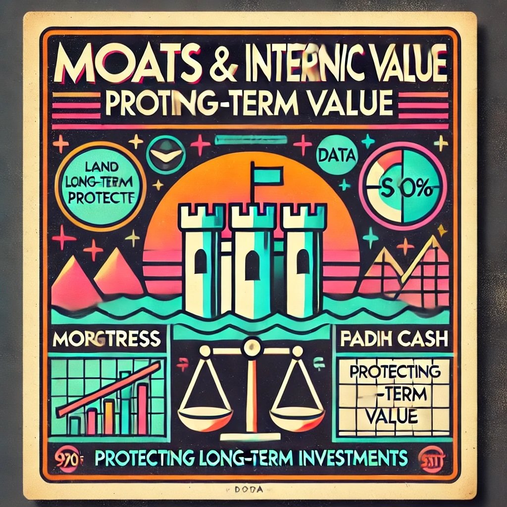 The Role of Moats in Valuation: Impact on Intrinsic Value capture how strong economic moats enhance a company's intrinsic value and long-term profitability