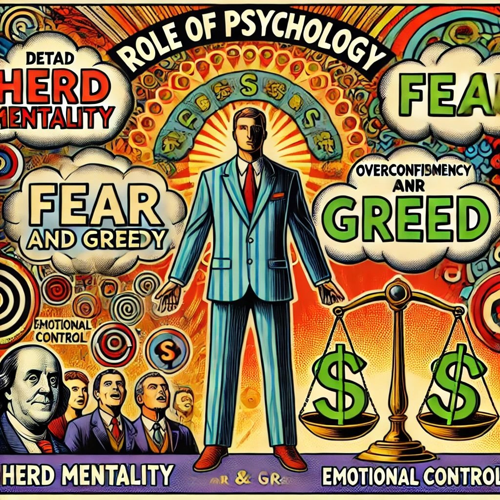 the role of psychology in investing, as emphasized by Jim Rogers key psychological concepts and strategies market psychology, emotional control,and maintaining discipline.