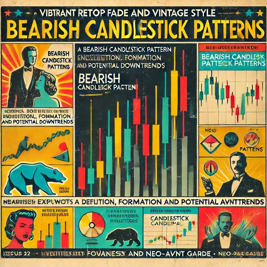 what a bearish candlestick pattern is, including its definition, formation, and key characteristics