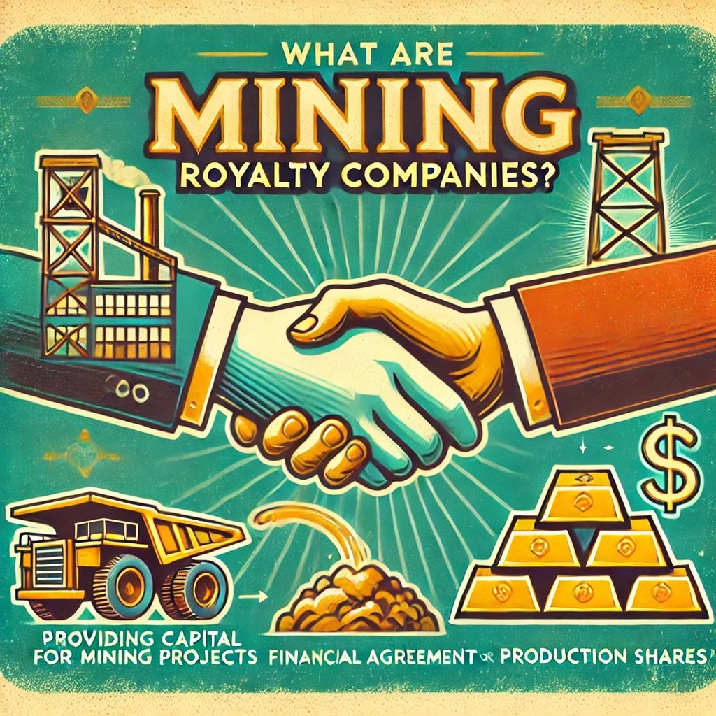 What Are Mining Royalty Companies? the role of these firms as financial backers of mining operations. It highlights their model of providing upfront capital to mining companies in exchange for a share of future production or revenue. This approach underscores their unique position as financiers benefiting from the long-term success of mining projects.