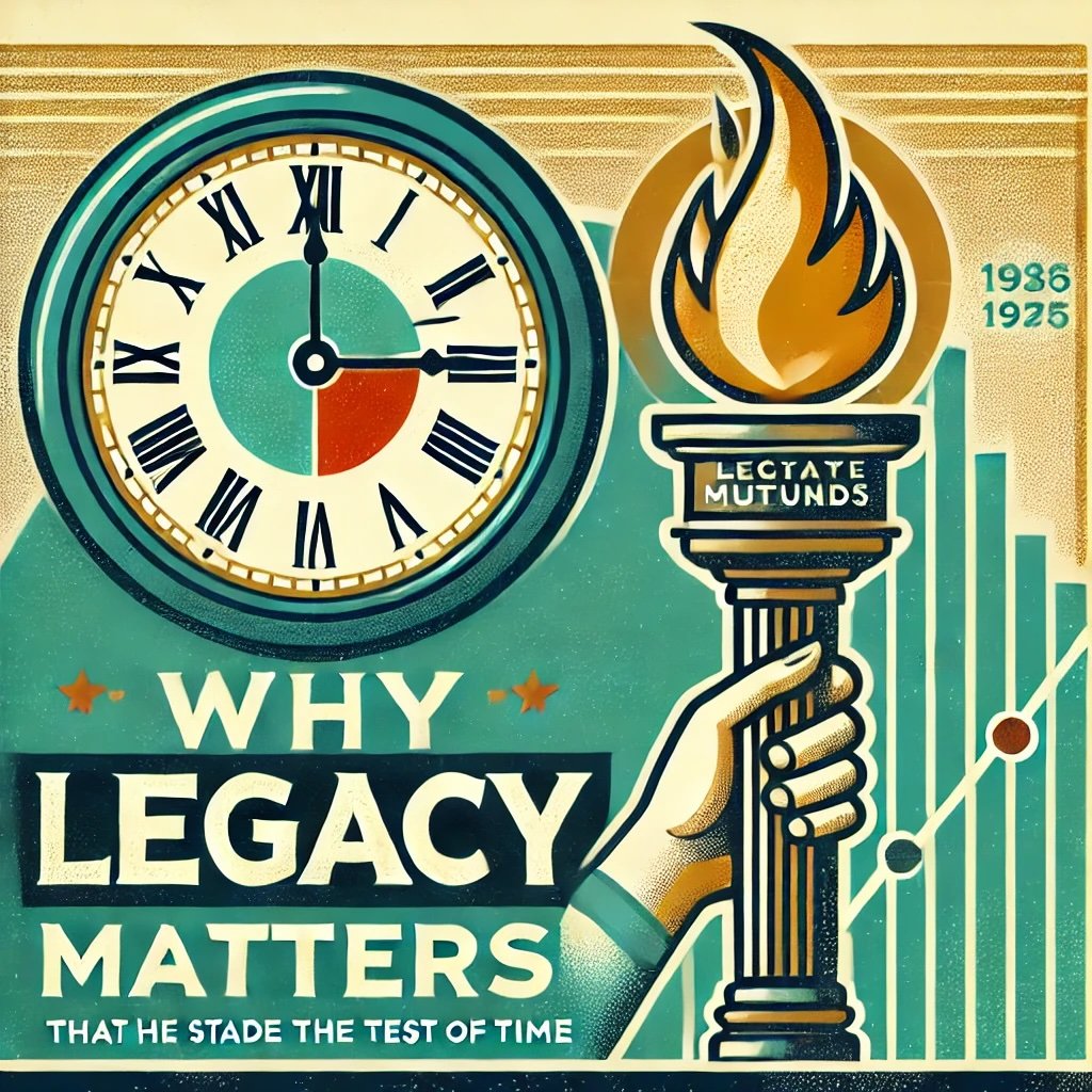 Why Legacy Matters concept emphasizes the enduring value of mutual funds that have demonstrated resilience and relevance through decades of market shifts. It highlights key themes like longevity, proven strategies, and tested leadership as hallmarks of trustworthy legacy funds. This visual reinforces the importance of reliability and historical significance in navigating the evolving financial landscape. 