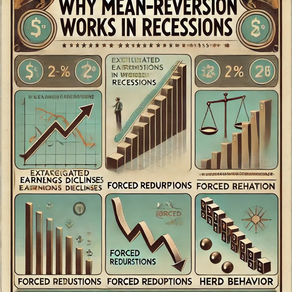 Why Mean-Reversion Works in Recessions highlights key concepts such as exaggerated earnings declines, forced redemptions, and herd behavior